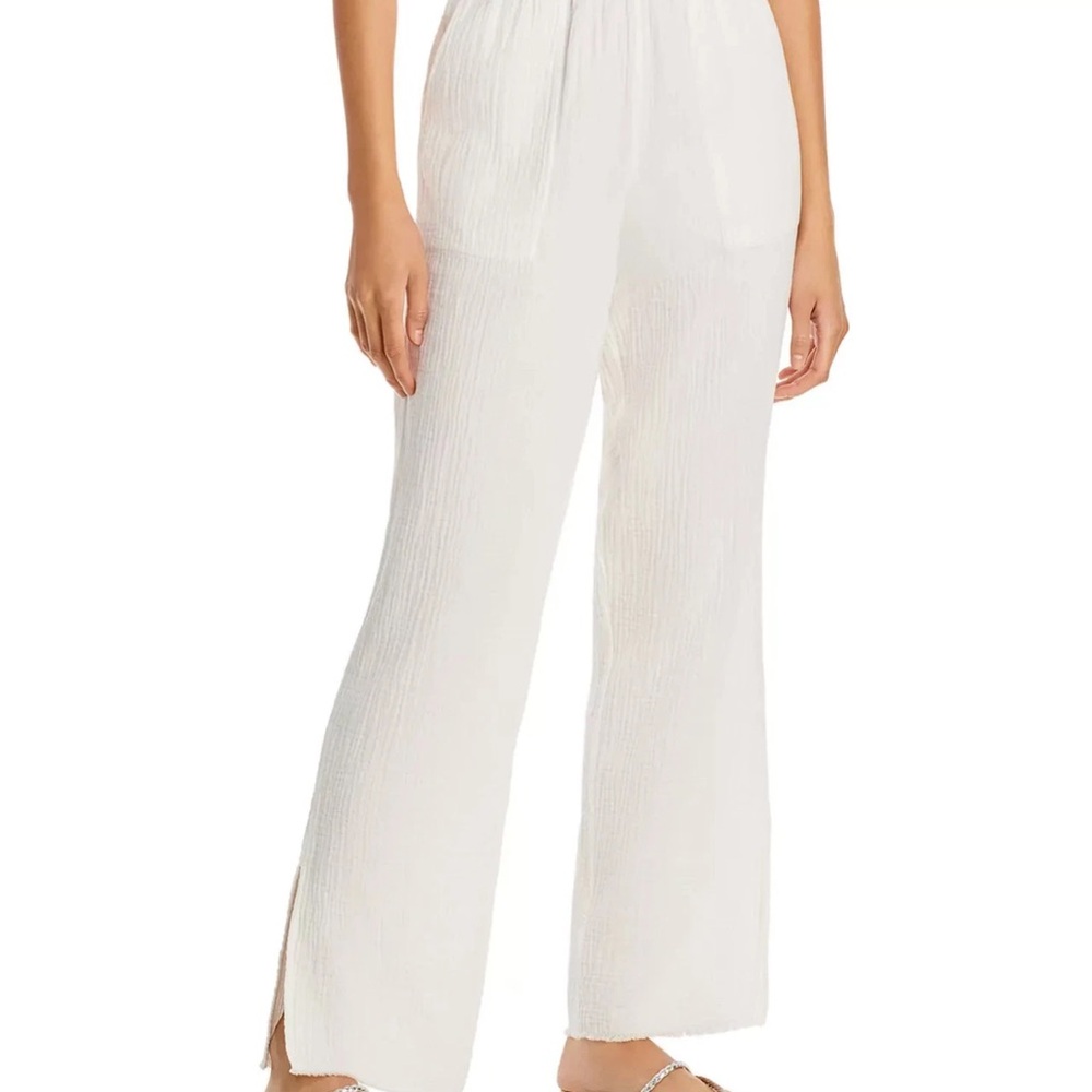 Rails Leon White Straight Leg Pants